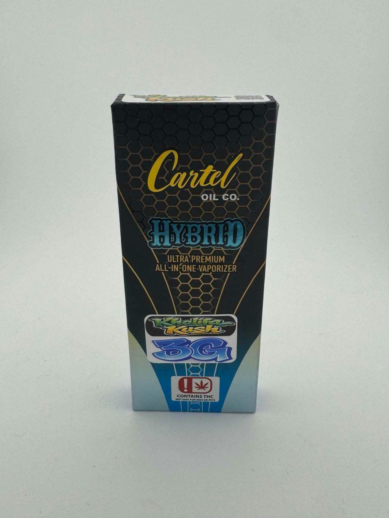 Cartel Oil Co - Disposable - Distillate - Live Terps - Khalifa Kush - 3g