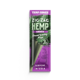 Zig-Zag - Terpene Infused Hemp Cones | Grand Daddy Purp 2pk