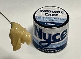 NYCE - Wedding Cake 1g Cold Cure Live Rosin Badder - 70.48% THC - Hybrid