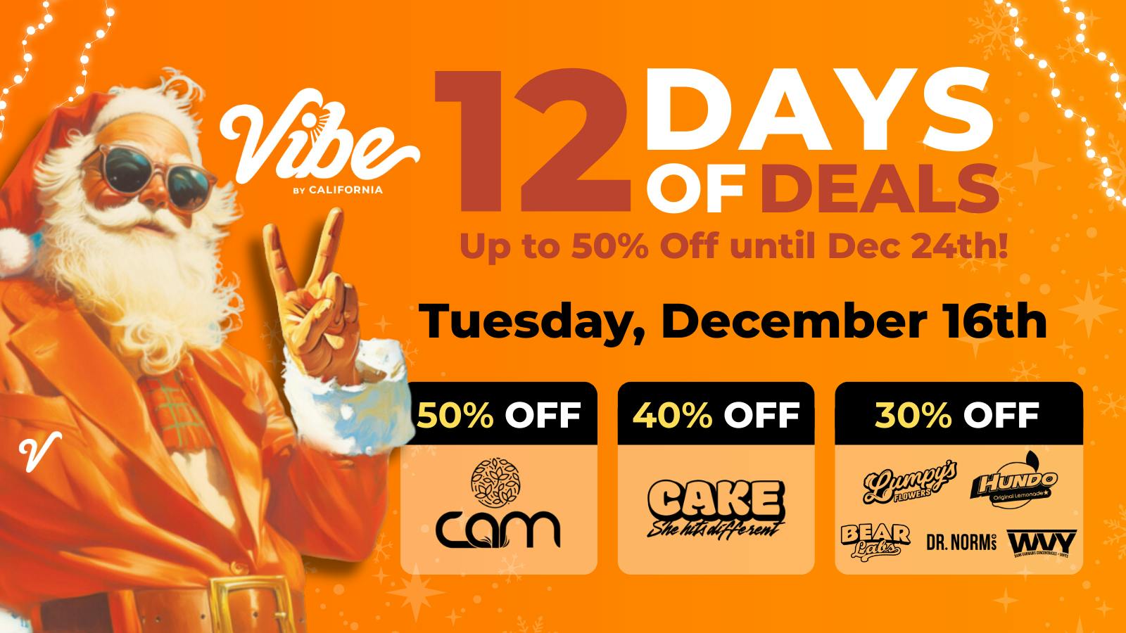 50% off CAM + Shop Vibin Daily Deals Now! at Vibe By California ...