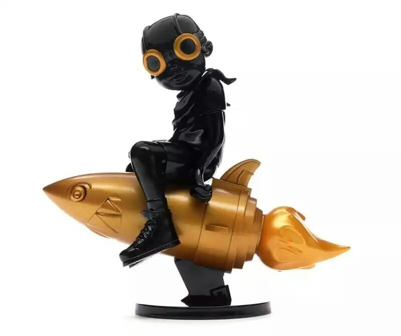 Hebru Brantley x Billionaire boys FlyBoy black and gold