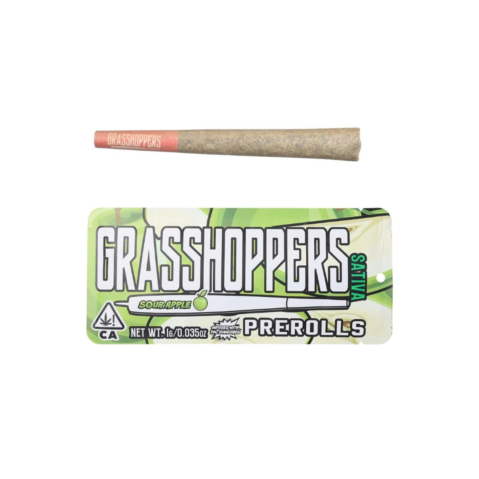 Grasshoppers - Infused Flavors Preroll 1g - Sour Apple