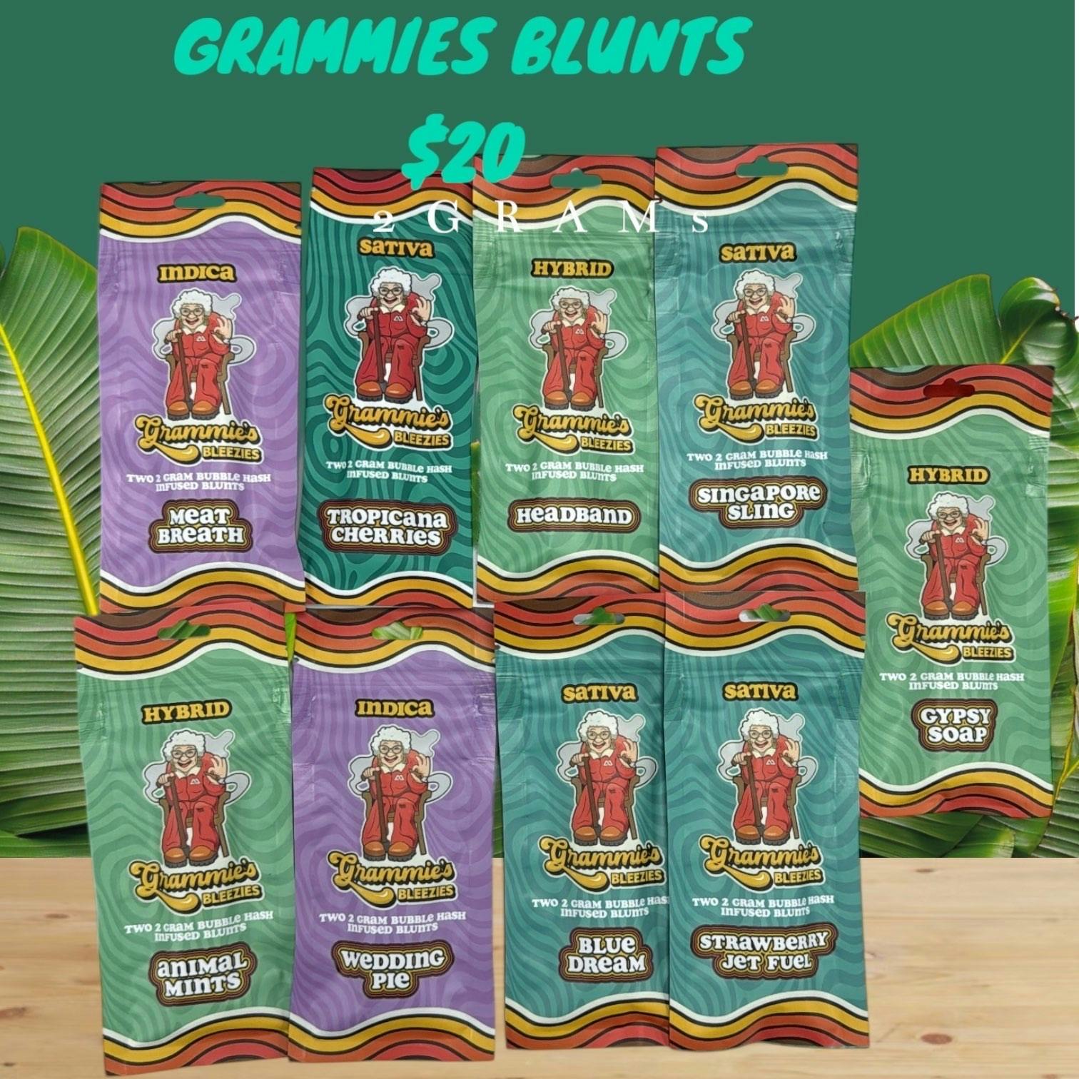 Meat Breath - 2-Pack Bubble Hash Infused 2g Blunts (4g) by Grammie's Grams