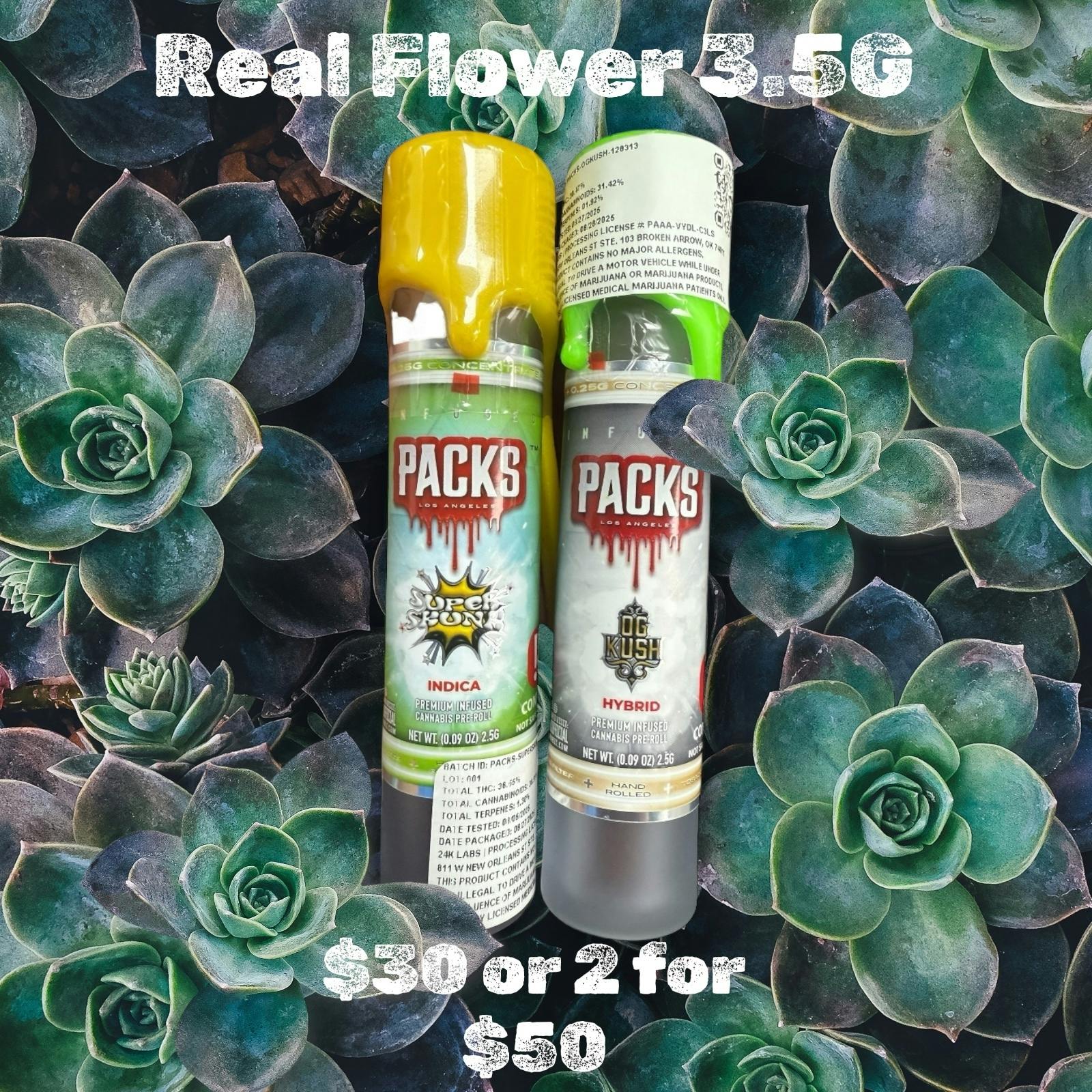 Super Skunk | Live Rosin Infused Blunt | 2.5g by PACKS LOS ANGELES