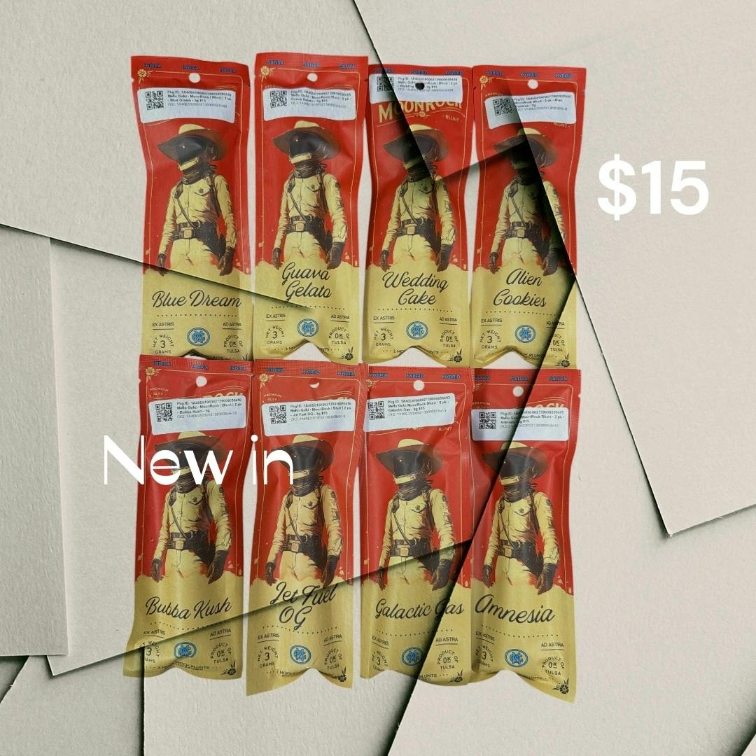 Mello Gold | Sour Tangie | Moonrock Infused Blunts | 1.5g each | 2pk by Mello Gold