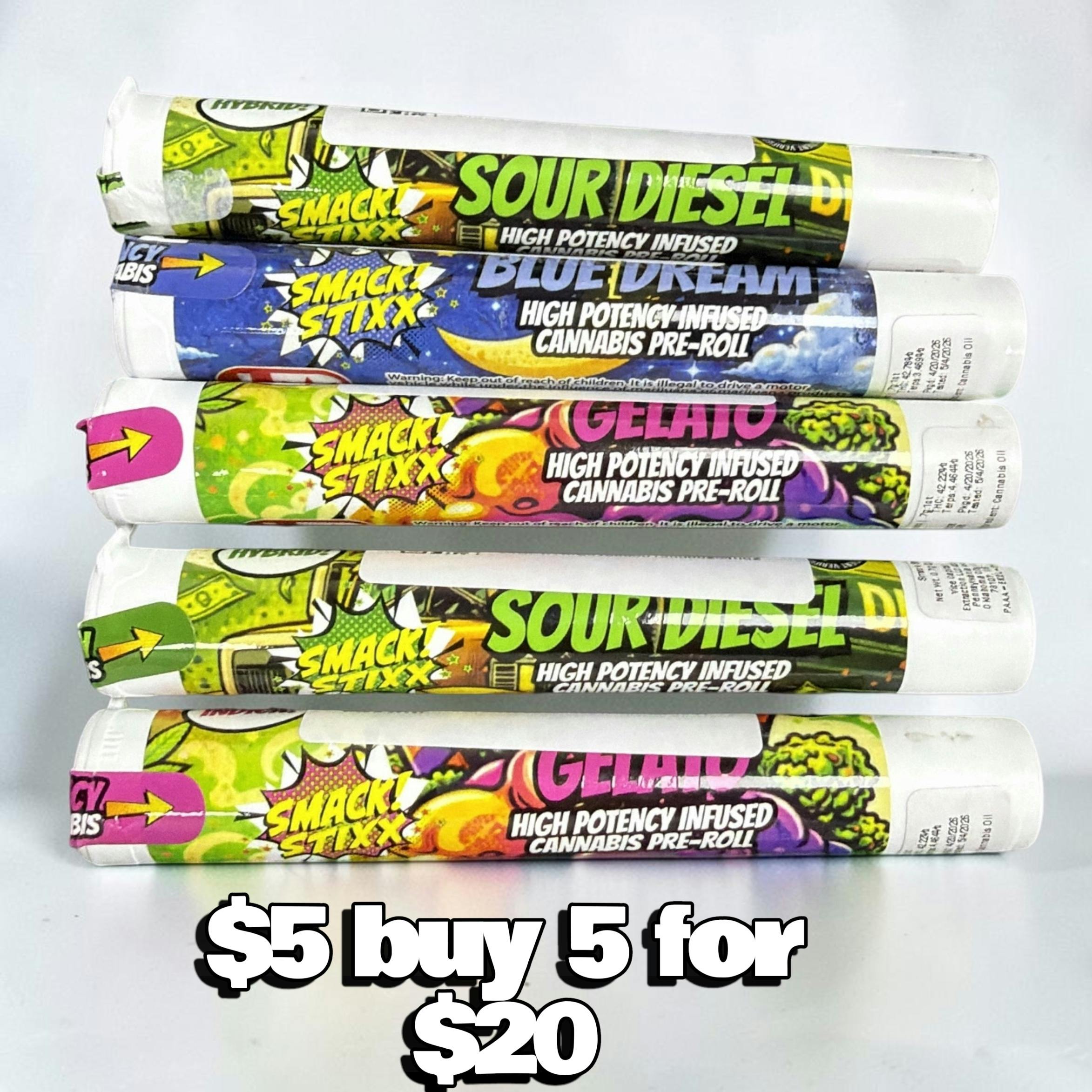 Smack Stixx | Sativa | Island Punch | .7g:1ct $5 5 FOR $20