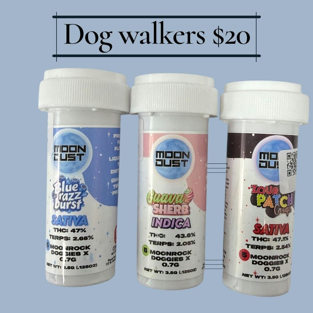 Moon Dust Dogwalkers 0.7g 5pk - Watermelon Bubblegum $20
