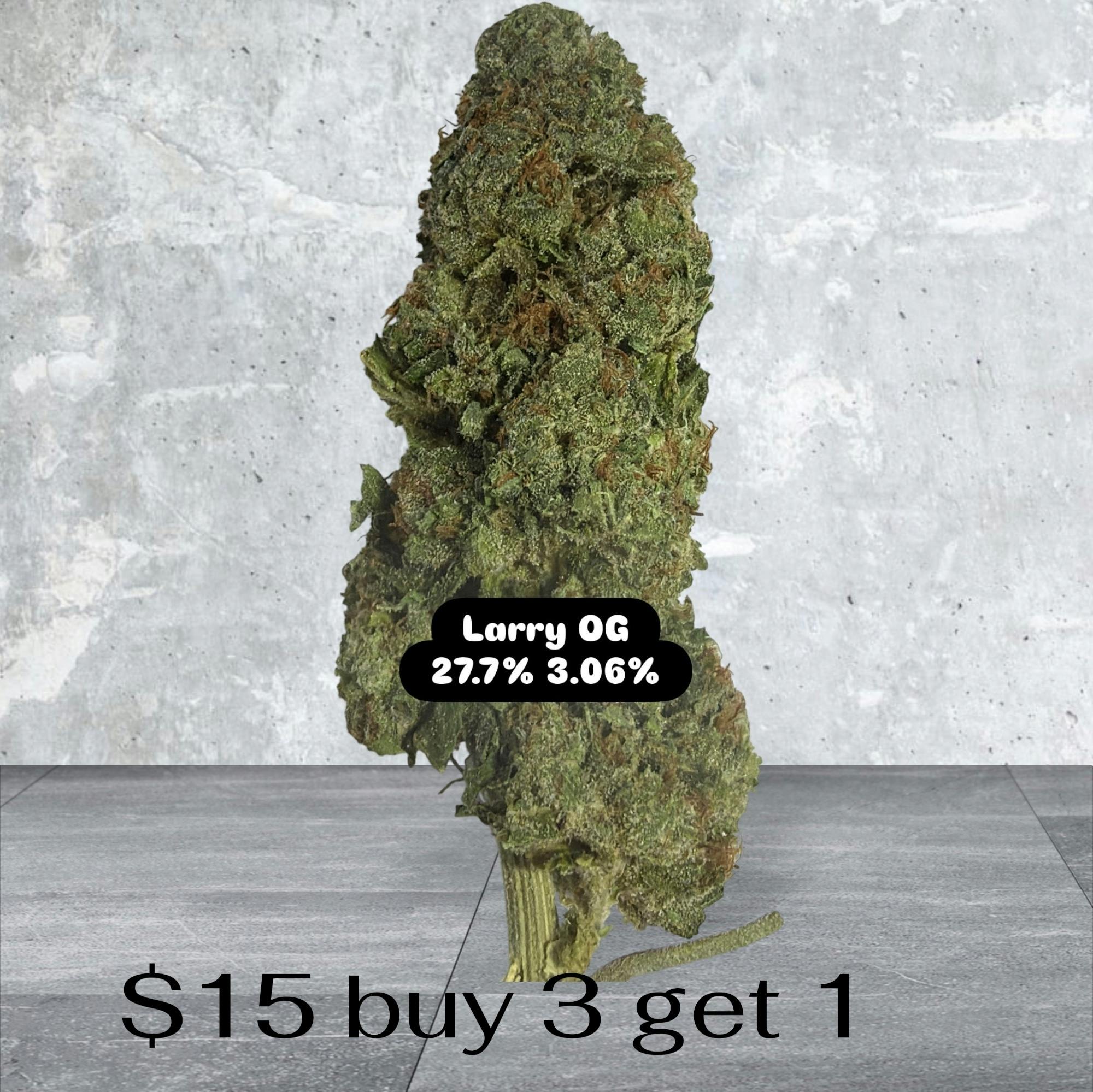 WM- Larry OG - Larry OG - 3.5g $15 BUY 3 GET 1 FREE!