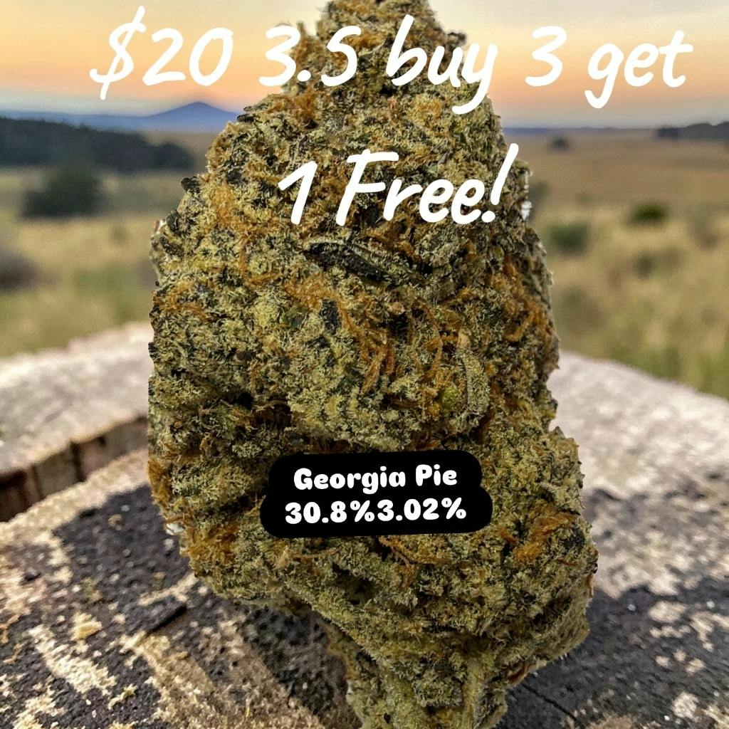 (The New New) Georgia Pie - Indica - 30.8/3.02 - 3.5g $20 BUY 3 GE 1 FREE! $20 BUY 3 GET 1 FREE!