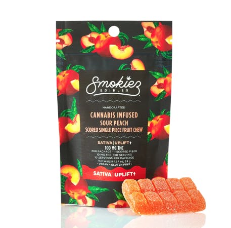 SOUR PEACH - SINGLE PIECE GUMMY - 100MG