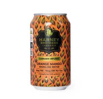ORANGE MANGO SPARKLING WATER - 1:2 THC/CBD 5MG