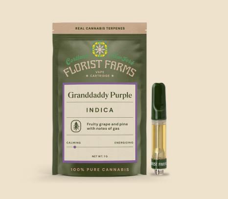 Florist Farms | Granddaddy Purple | Cartridge | 1g by Florist Farms