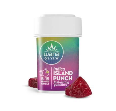 Quick Gummies - Island Punch - Indica [20 pack] by Wana Edibles