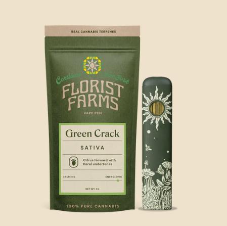 Florist Farms | Green Crack | Disposable | 1g by Florist Farms