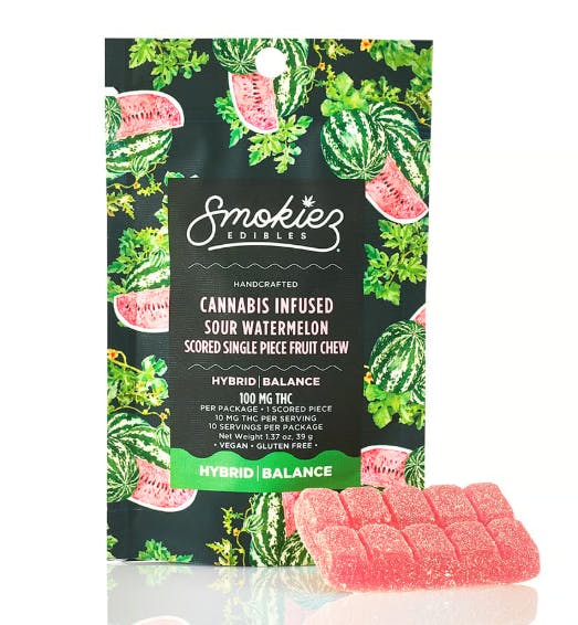 SOUR WATERMELON - GUMMY SINGLE PIECE- 100MG