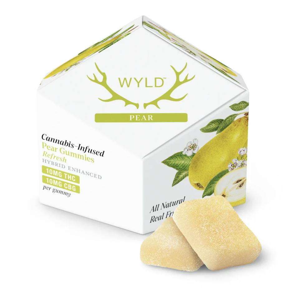 Pear 1:1 THC:CBG Hybrid Enhanced Gummies | 100mg | 10ct | 10mg/ea