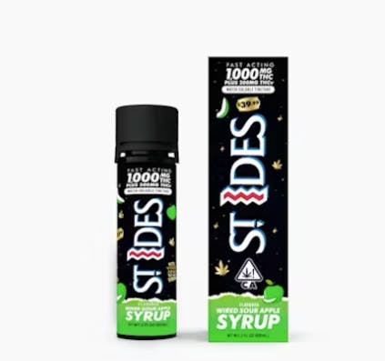 Wired Sour Apple Syrup | Tincture | THC:THCv 1000mg:200mg | 2 fl oz