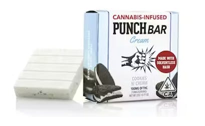 Cookies N Cream Solventless Chocolate Bar Single 100MG