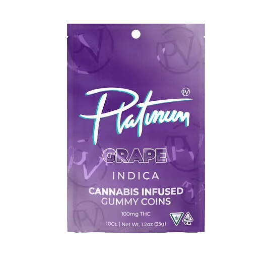 Platinum Vape | Grape Gummies | 100mg | 10ct | 10mg/ea