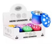Mushroom Neon Acrylic 3pc Grinder