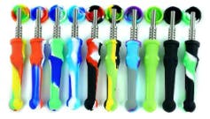 Silicon Honey Straw - 14mm titanium Tip