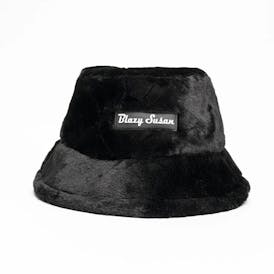 Blazy Susan - Black Fuzzy Bucket Hat