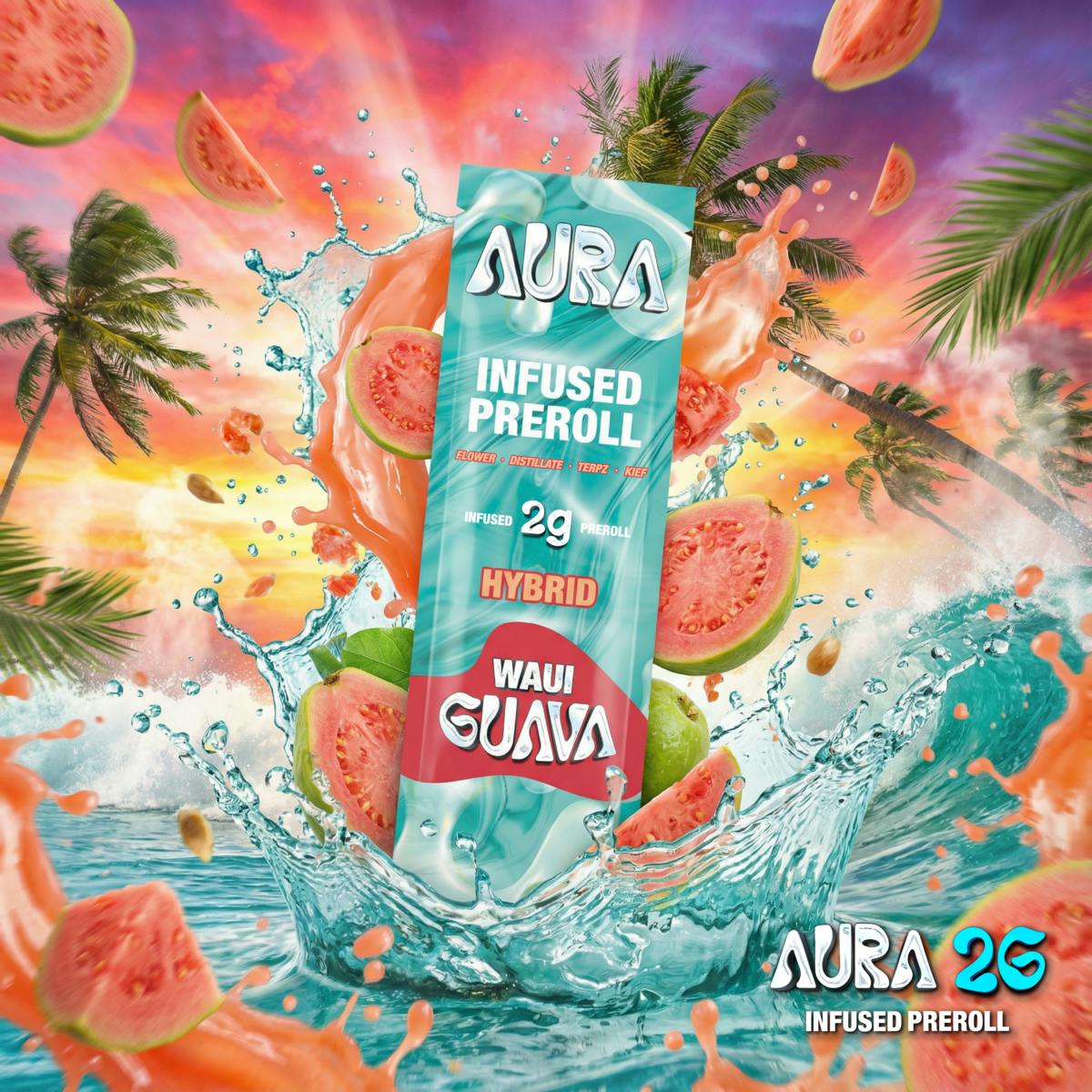Waui Guava | Infused Joints | 2g by Aura