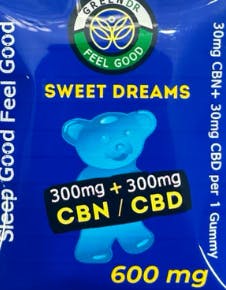 GREEN DR | SWEET DREAMS | CBN/CBD | GUMMIES | 10CT