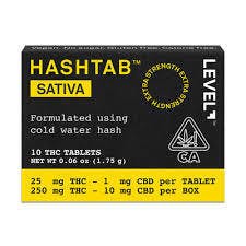 HASHTAB | Sativa Tablets 25:1 THC:CBD | 250mg | 10ct | 25mg/ea