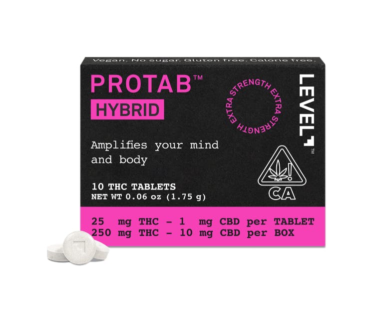 PROTAB | Hybrid Tablets 25:1 THC:CBD | 250mg | 10ct | 25mg/ea