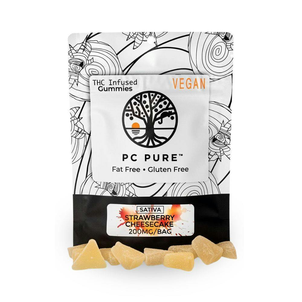 PC PURE | Edible | Gummies | Strawberry Cheesecake | 200mg