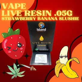 Strawberry Banana Slushie Live Resin Cart .5g