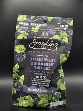Smokiez Sour Blackberry Gummy 500mg