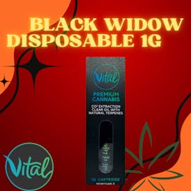 Black Widow Vital Disposable 1g
