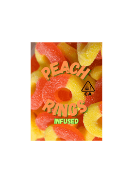 Peach Rings THC Infused Gummies