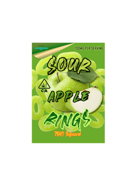 Green Apple Rings THC Infused Gummies
