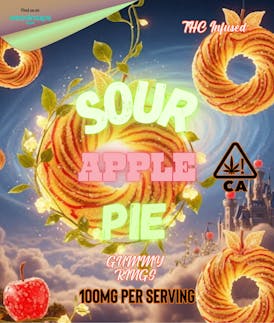 Sour Apple Pie Gummy Rings THC Infused