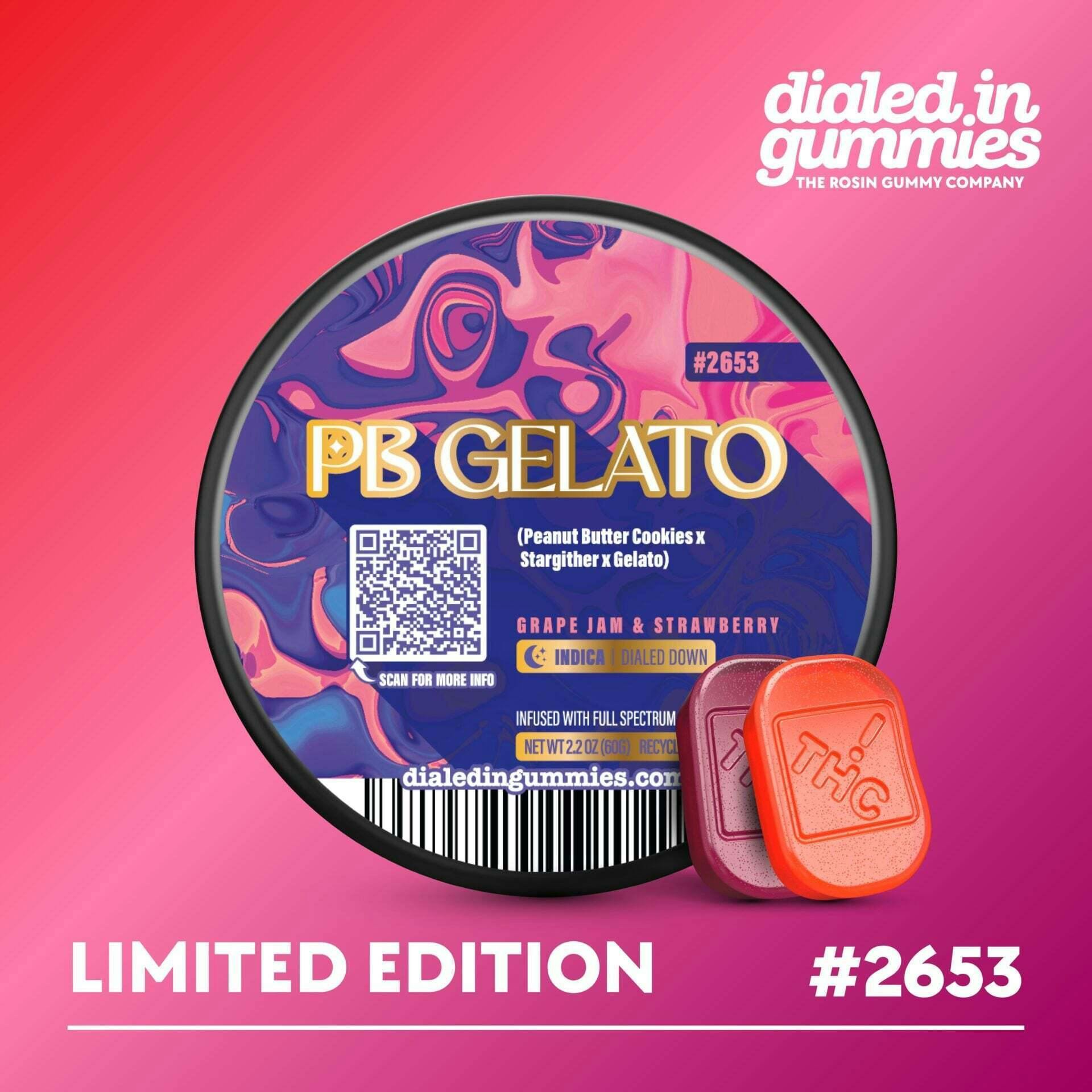 Dialed in | Gummies | 100mg - PB Gelato (REC)