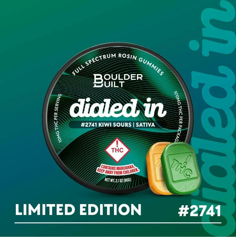 Dialed in | Gummies | 100mg - Kiwi Sours (REC)