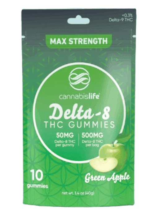 Delta 8 Gummies Green Apple 500mg