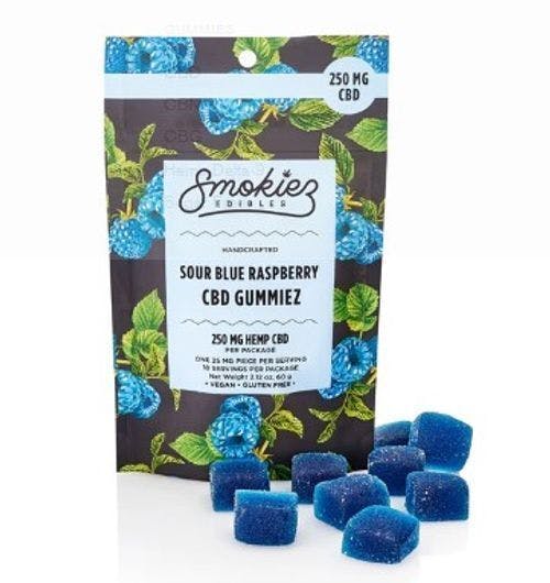 SmokiezHemp - Sour Blue Raspberry CBD 250mg
