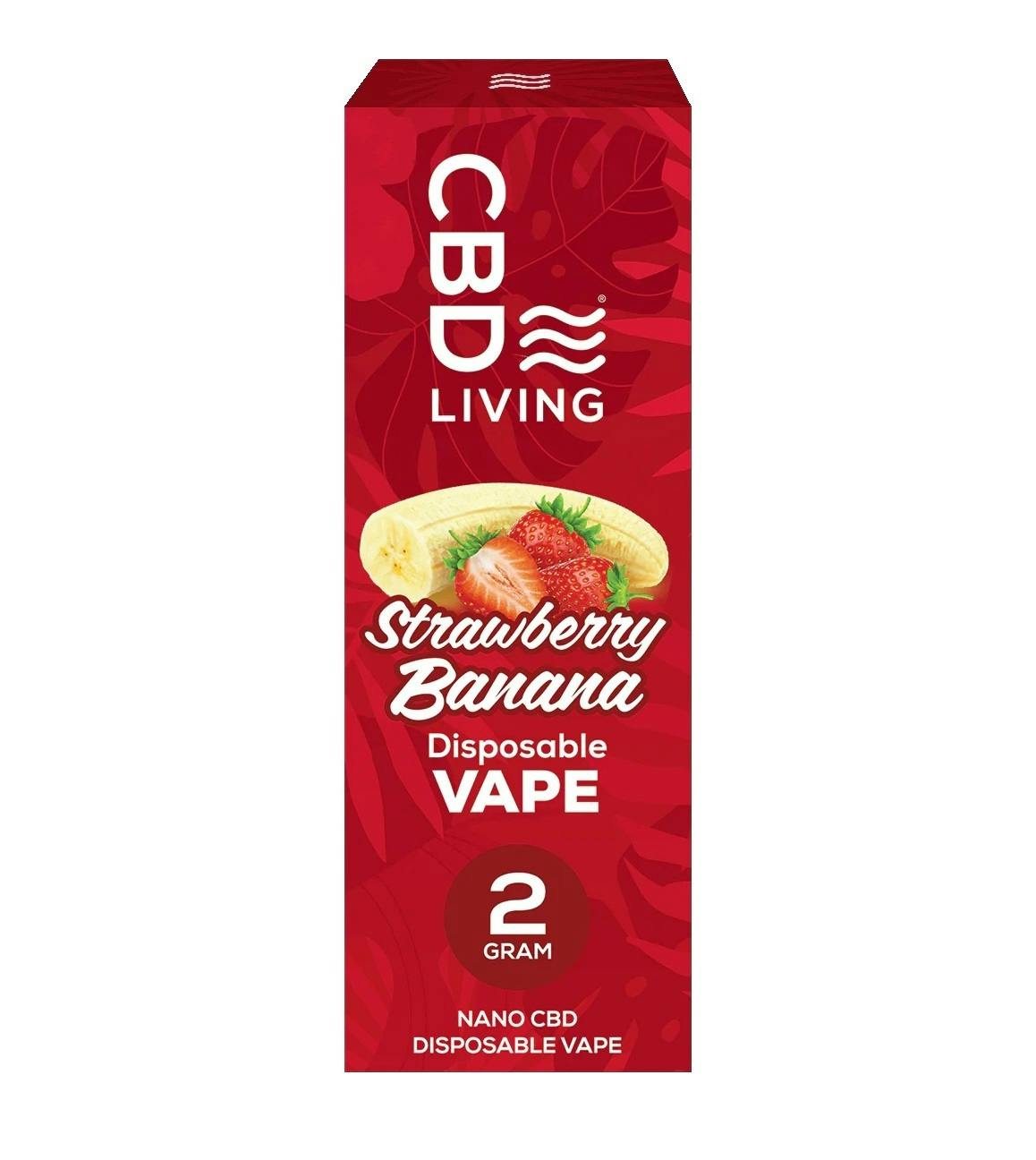 CBD Living Strawberry Banana Disposable Vape