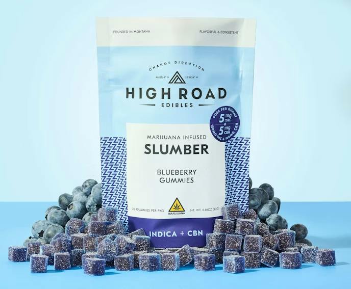 1:1 Blueberry Slumber Gummies, 100mg 20-pack