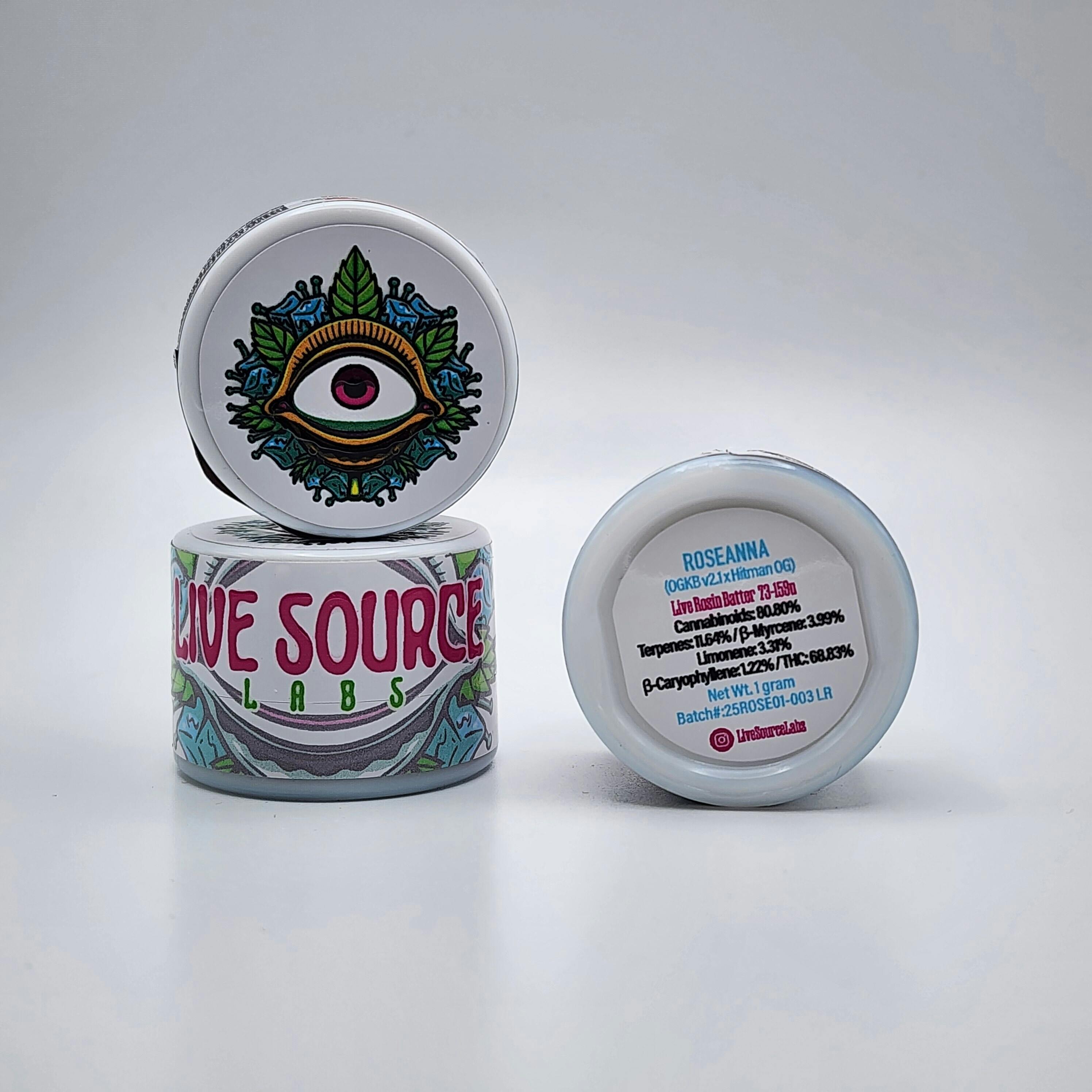 Live Source 1g Live Rosin - Roseanna