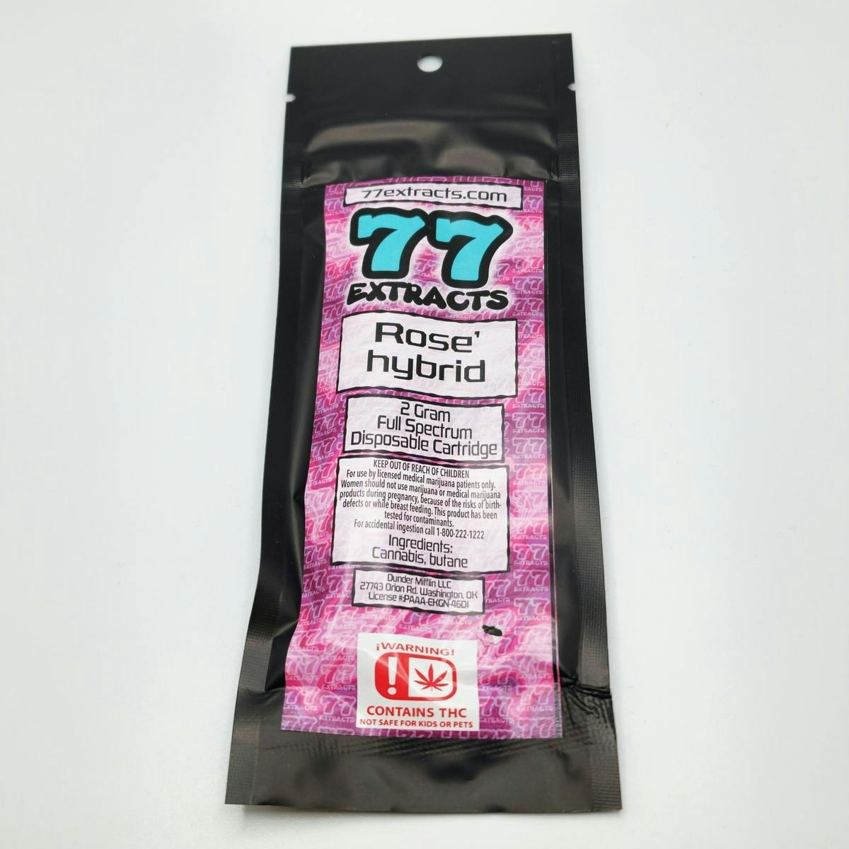 77 Extracts 2g Disposable - Rose