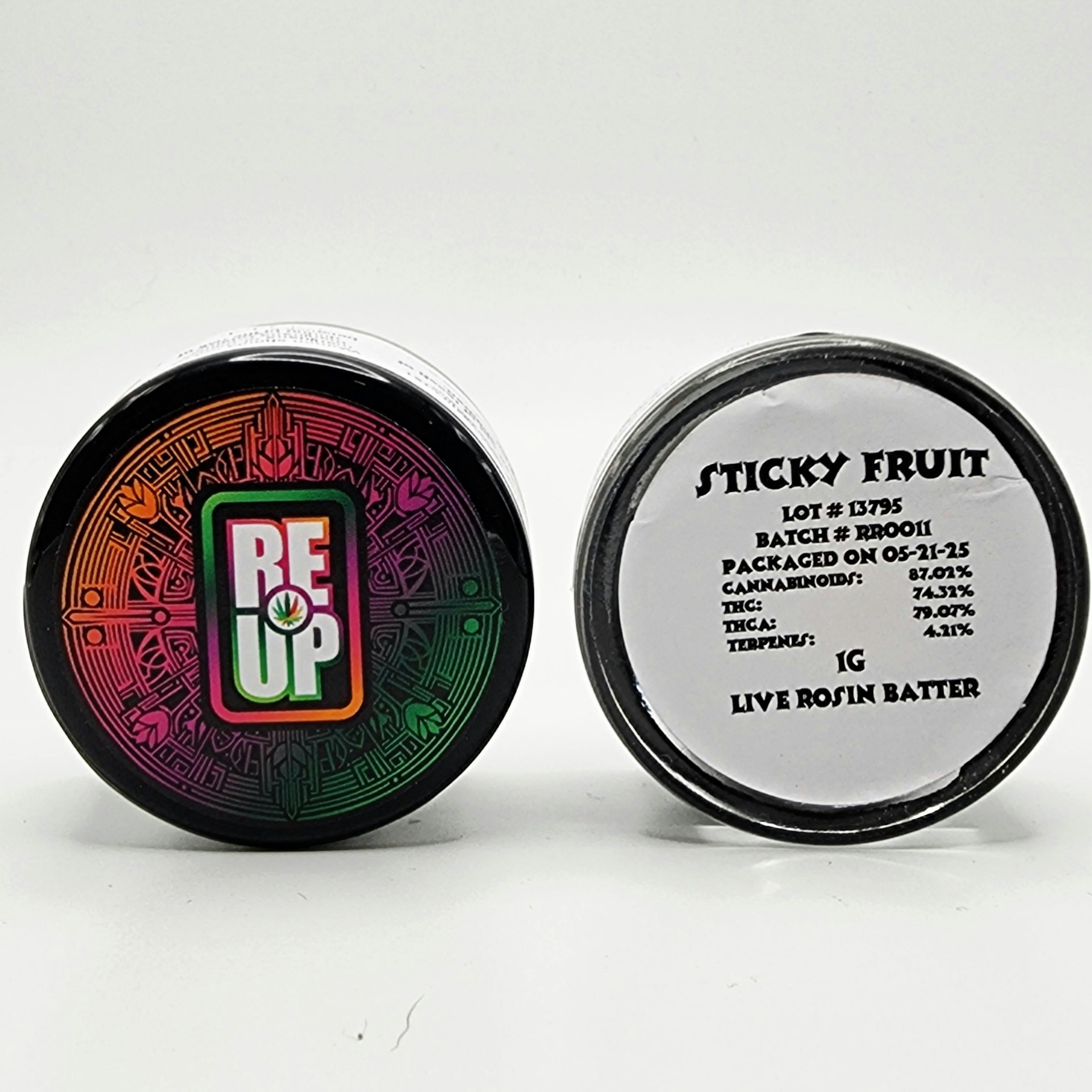 Cicada Labs x ReUp 1g Live Rosin - Sticky Fruit
