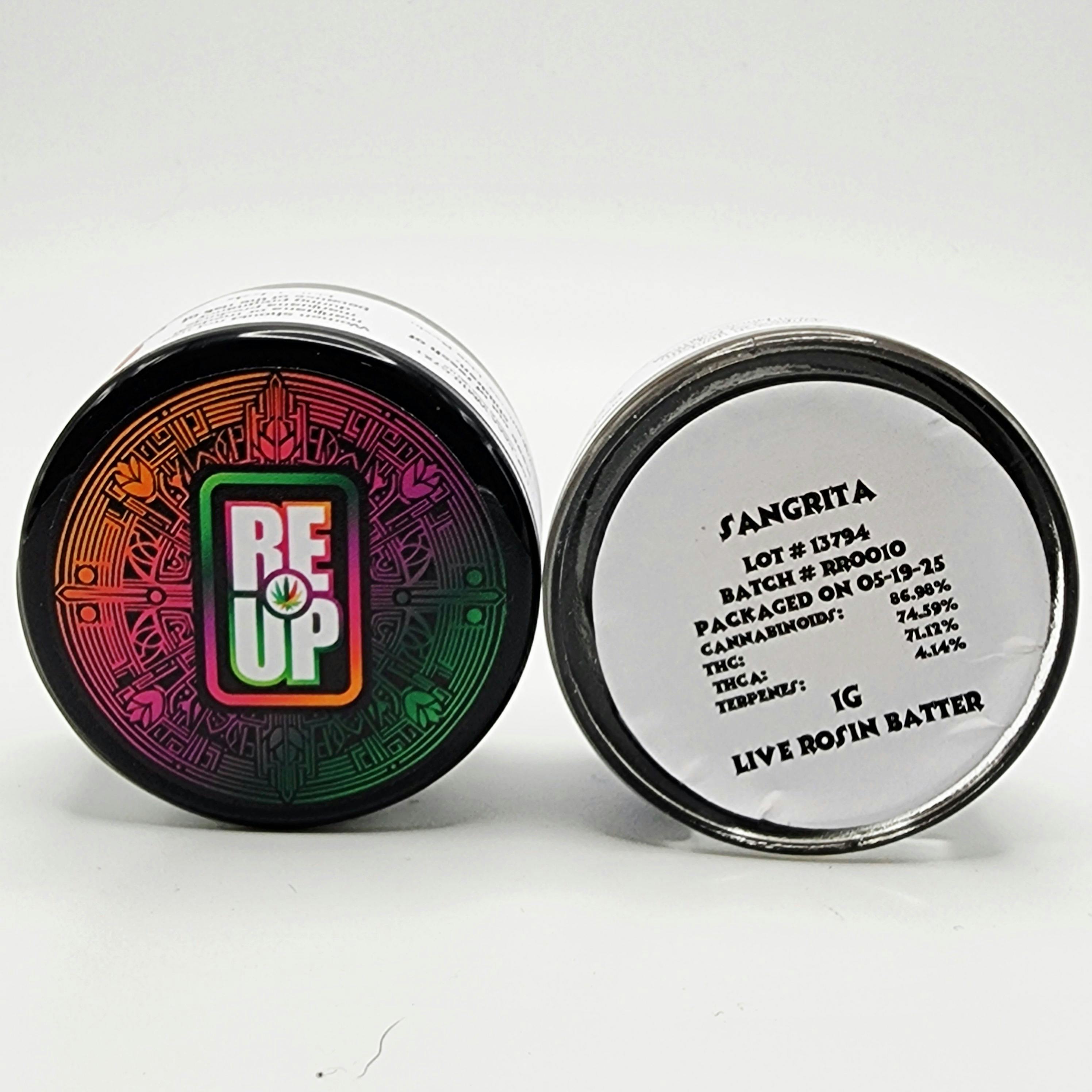 Cicada Labs x ReUp 1g Live Rosin - Sangrita