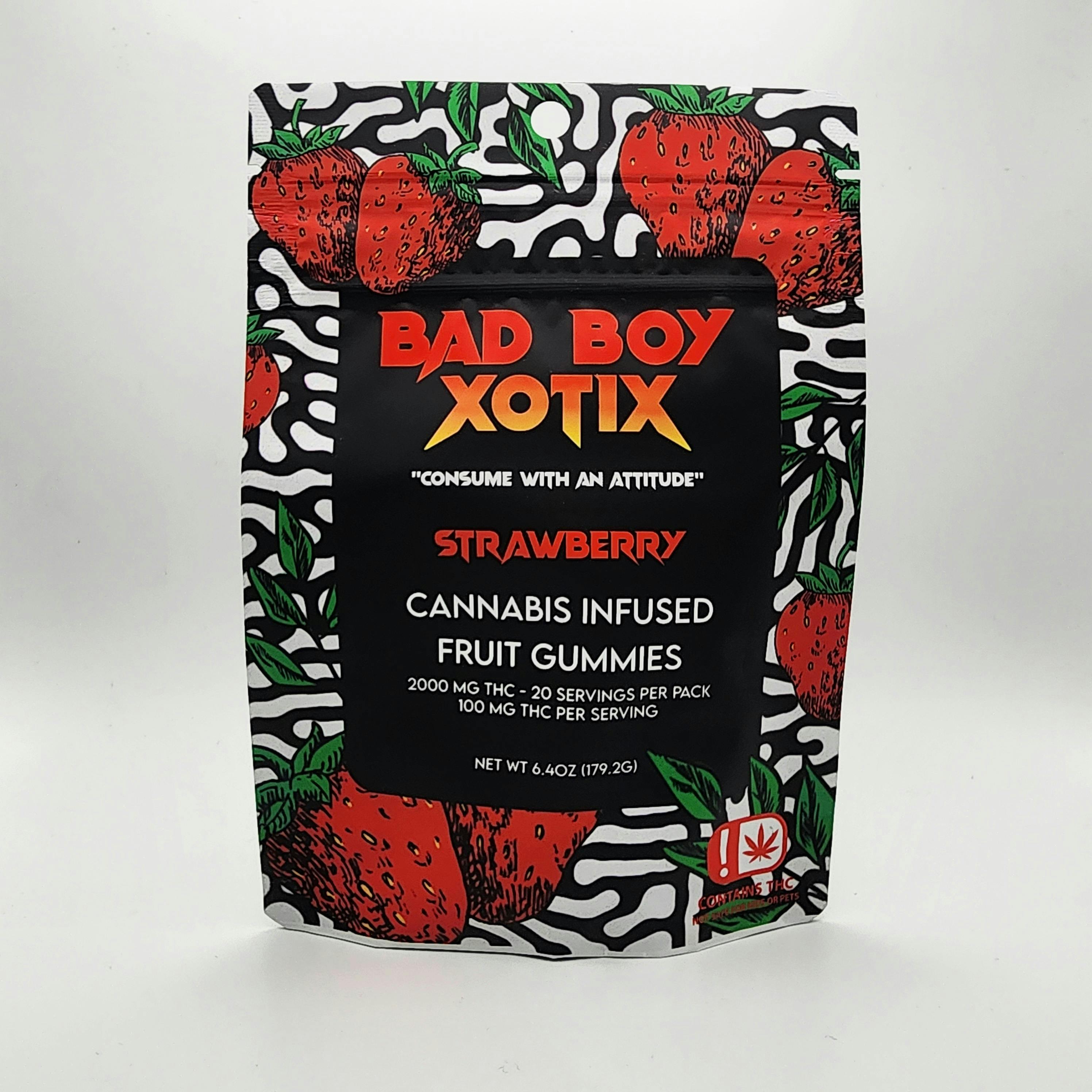 Bad Boy Xotix 2000mg Strawberry | 20pk | 2000mg/ea