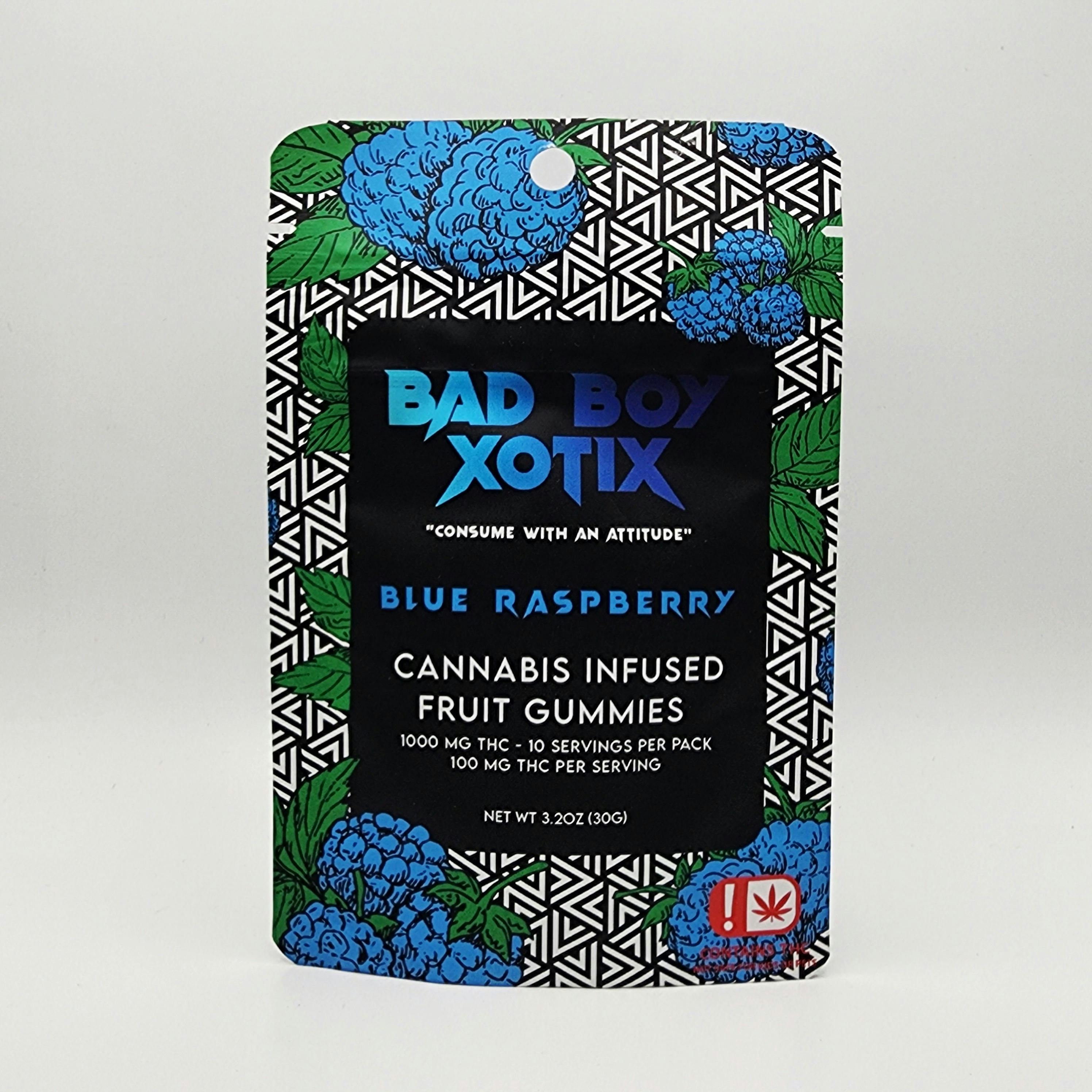 1000MG Gummies - Bad Boy Xotix - Blue Raspberry - Pure Craft Farms, LLC | G