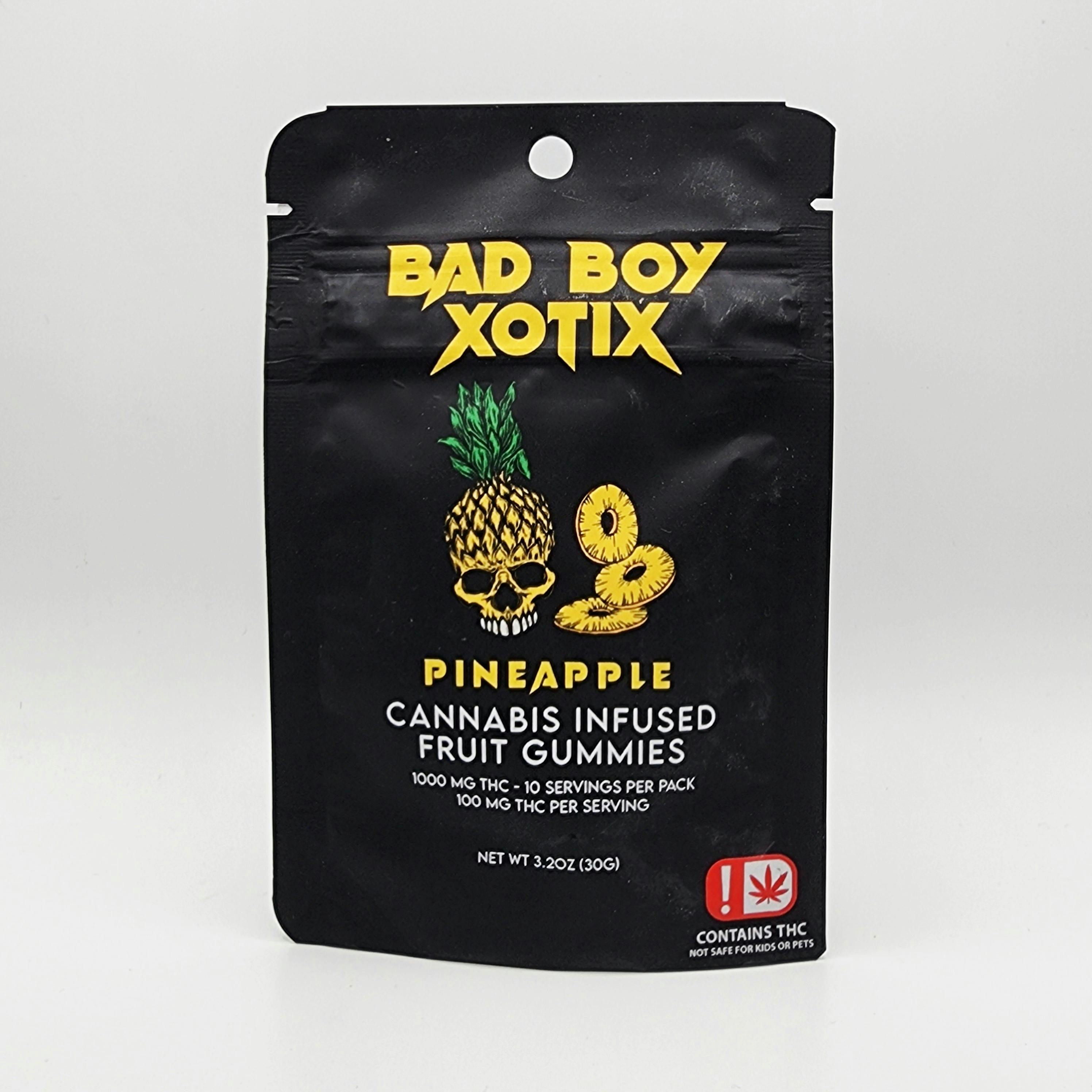 Bad Boy Xotix - Pineapple Gummy 1000mg (100mg each) | Gummies | 10pk | 100m